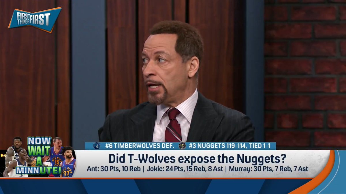 “Yesterday, I said Anthony Edwards has to be special. And he was special...Not only are they not scared, they think they’re better.” Chris Broussard says Jokic and Murray looked EXHAUSTED last night: