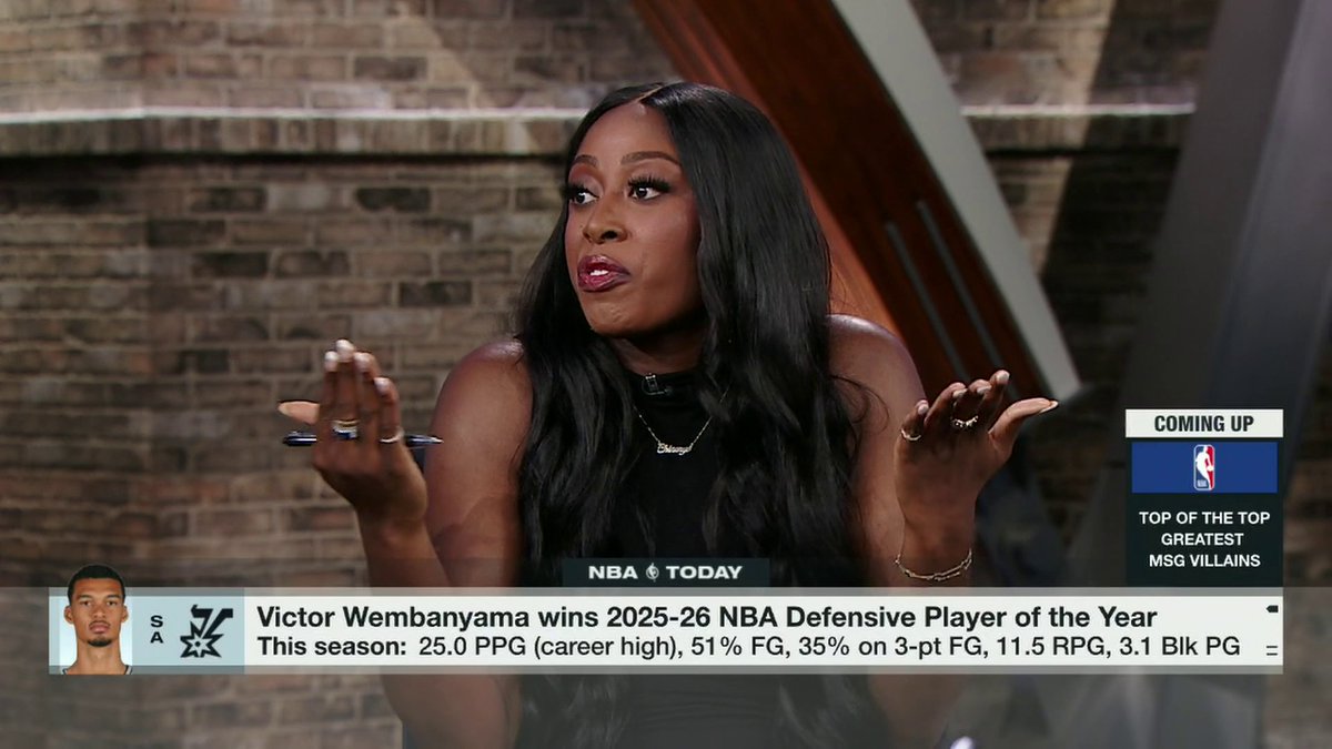 "The best part of his game to me is offensively. When you're 7'4", you're expected to change the game." Chiney Ogwumike breaks down what is most impressive to her about Wemby 🏀