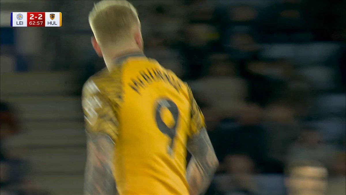 Oli McBurnie pulls the Tigers level in Leicester! ๐ฅ Suddenly the Foxes are staring down the jaws of relegation once more...