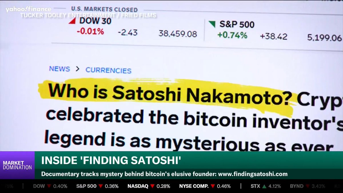 🎬 "Finding Satoshi," a new documentary tracking the mystery behind bitcoin's elusive founder, is out tomorrow. "It's one of the greatest mysteries of the 21st century," Puck's William D. Cohan says. More The Daily Wolf with The Wolf Of All Streets: