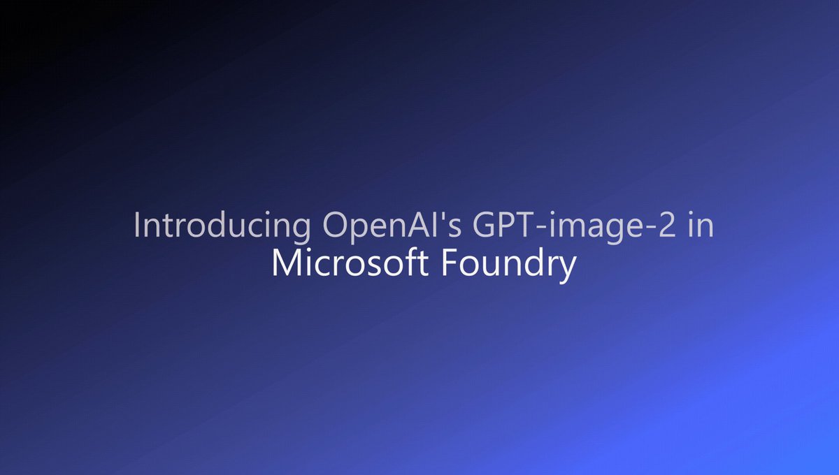 OpenAI's GPT-image-2 is coming to Microsoft Foundry with notable updates for production image workflows: improved editing performance, enhancements to image quality, new multilingual and thinking capabilities, and broader support for resolutions and aspect ratios—including 4K. Together, these updates give teams more flexibility when generating and refining images at scale. Learn more: