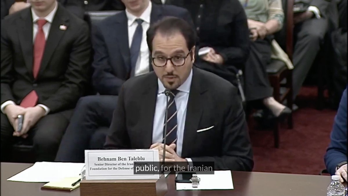 What challenges does Russo-Iranian cooperation pose to the United States? FDD's Iran Program Senior Director Behnam Ben Taleblu بهنام بن طالب لو testifies before U.S. Helsinki Commission. Watch his opening statement 👇
