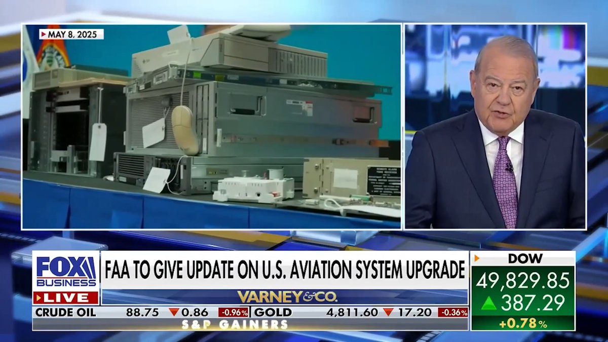 Replacing old systems is no longer an option! We're getting rid of the analog equipment and moving into the digital world. U.S. Department of Transportation and The FAA ✈️ are finally bringing our air traffic infrastructure into the 21st century. ✈️ 🎥: FOX Business Varney & Co.