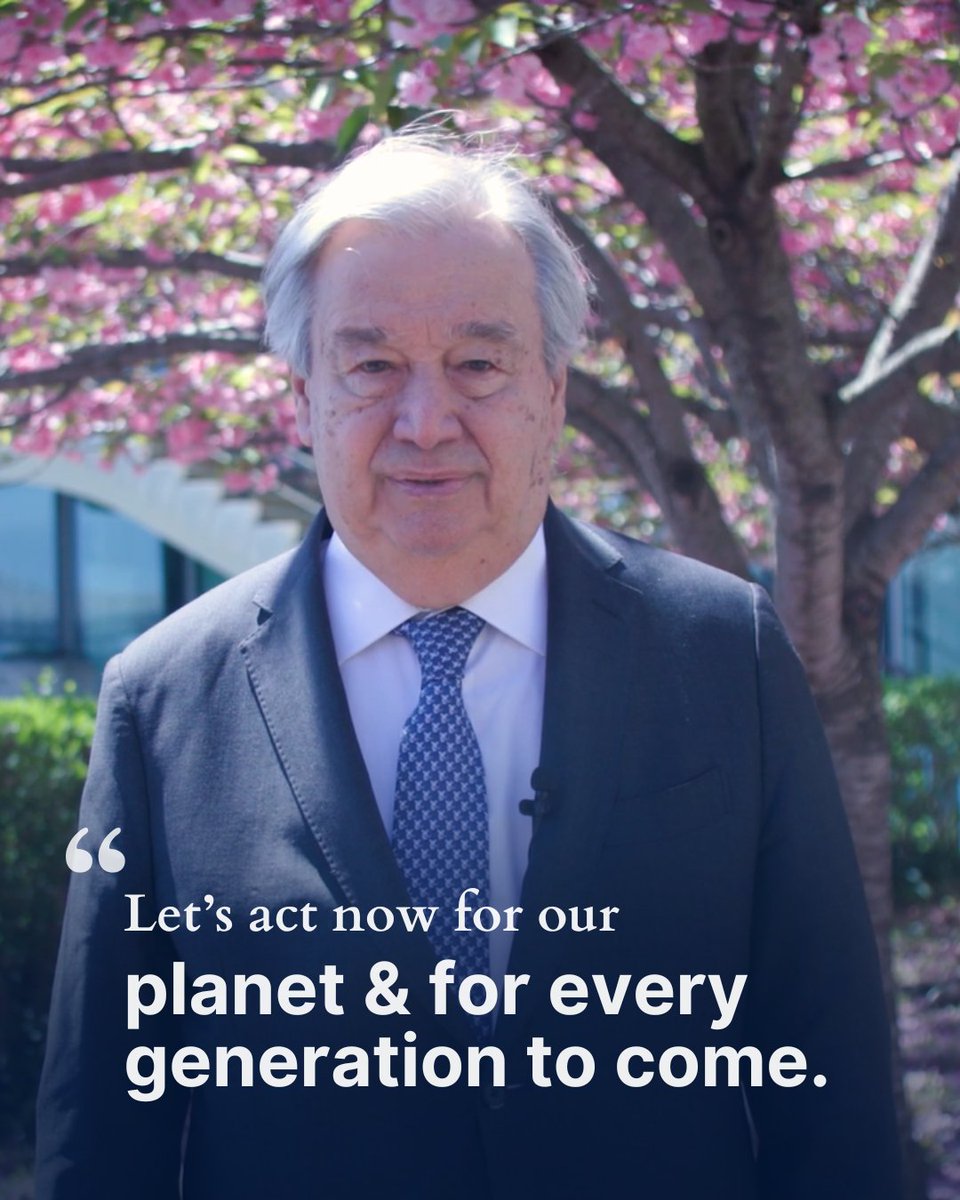 #EarthDay is a reminder of the fragility of our world. But we know what must be done: End our addiction to fossil fuels. Accelerate the renewables revolution. Protect &amp; restore nature. Deliver climate justice for the most vulnerable. Let’s #ActNow – for people &amp; planet.