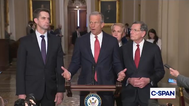 Leader Thune: "Democrats have effectively written themselves out of the appropriations process by...saying we are so committed to open borders and defund the police that we are not going to fund the two agencies tasked with keeping this country safe…"