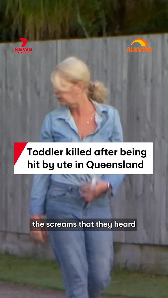 A toddler has died after being hit by a car north of Brisbane while walking with her family. The three-year-old girl was walking with her mother, grandmother and a sibling when she was struck by a ute on the corner of Lynfield Dr and Toohey St in Caboolture about 6.47pm on Tuesday. Emergency services rushed to the scene with paramedics treating the girl for critical injuries, however, she was unable to be saved and declared dead a short time later. #crash #toddler #police #caboolture #queensland