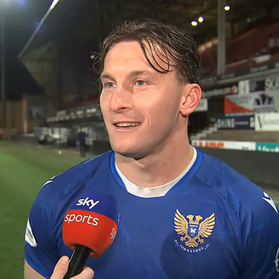 🗣️ "I don't think I've had a feeling like that" 😂 "I spent too much time celebrating. I was knackered and was like 'I need to come off'" Ruari Paton discusses St Johnstone's return to the Scottish Premiership after winning the Championship title, plus his future ⤵️