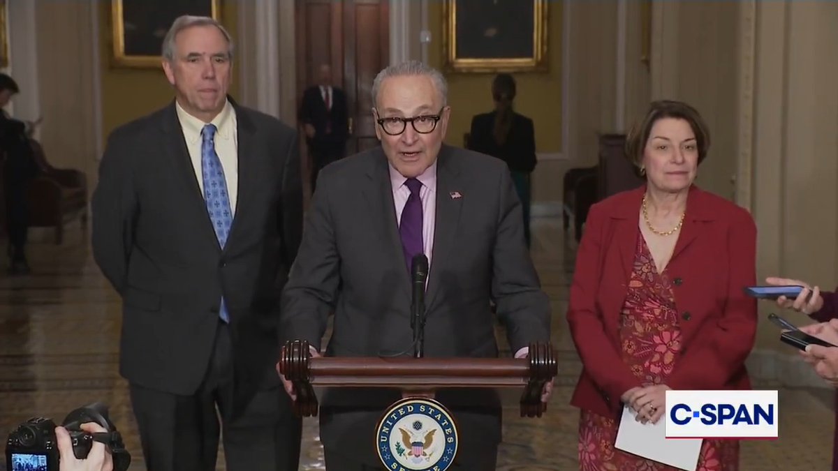 Sen. Schumer: "Senate Republicans are choosing to follow Trump and Steven Miller instead of the needs of American families. Throughout reconciliation, Democrats are going to focus on cost and affordability."