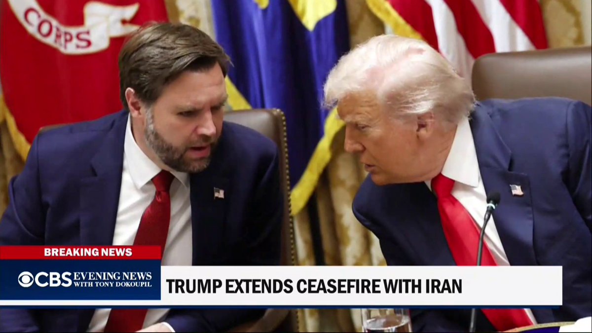 President Trump announced he is extending the ceasefire in the war with Iran "until such time as their leaders and representatives can come up with a unified proposal.” Vice President JD Vance is expected to lead a U.S. negotiating team in talks in Pakistan's capital Islamabad if talks resume.