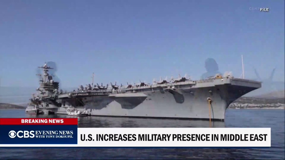 U.S. military officials say forces are positioned for a potential return to combat at levels higher than at the start of the Iran war, with multiple aircraft carriers, thousands of Marines and additional airpower deployed across the region near the Strait of Hormuz. Charlie D'Agata reports.