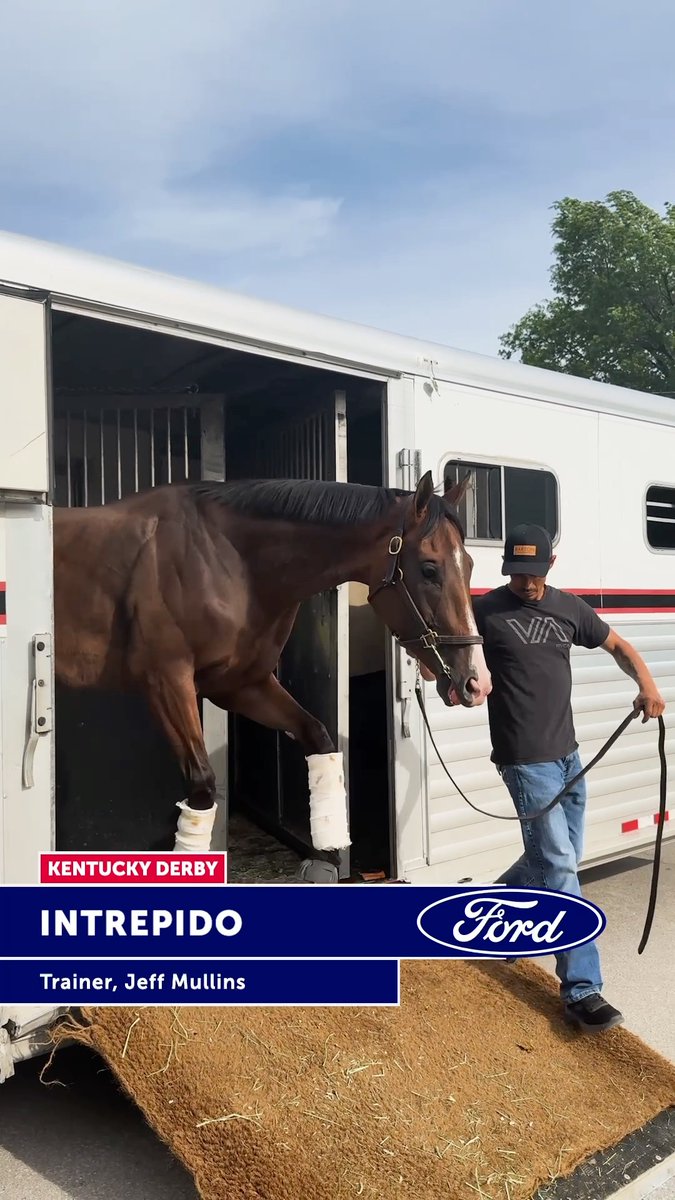 Intrepido has arrived at Churchill Downs. 🌹