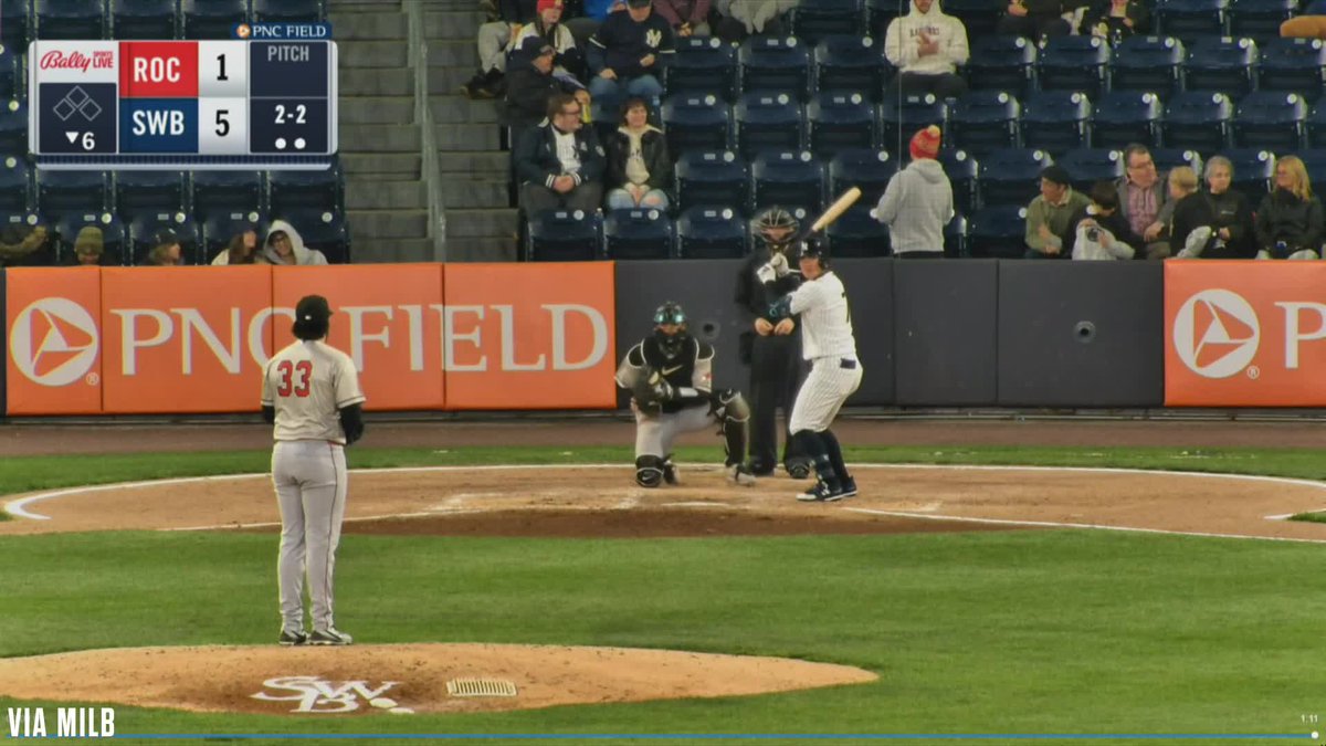 Anthony Volpe home run in his first rehab game with Triple-A Scranton!