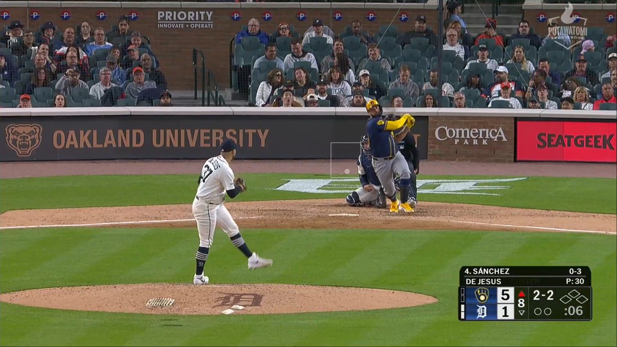 Gary Sanchez 🤝 Garrett Mitchell Hitting triples?