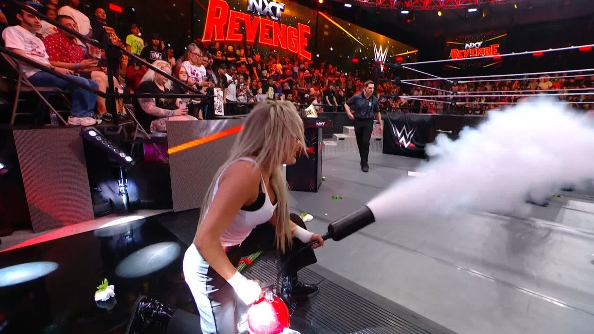The fake Women's North American Title really came in use! 😂🙌 Tater