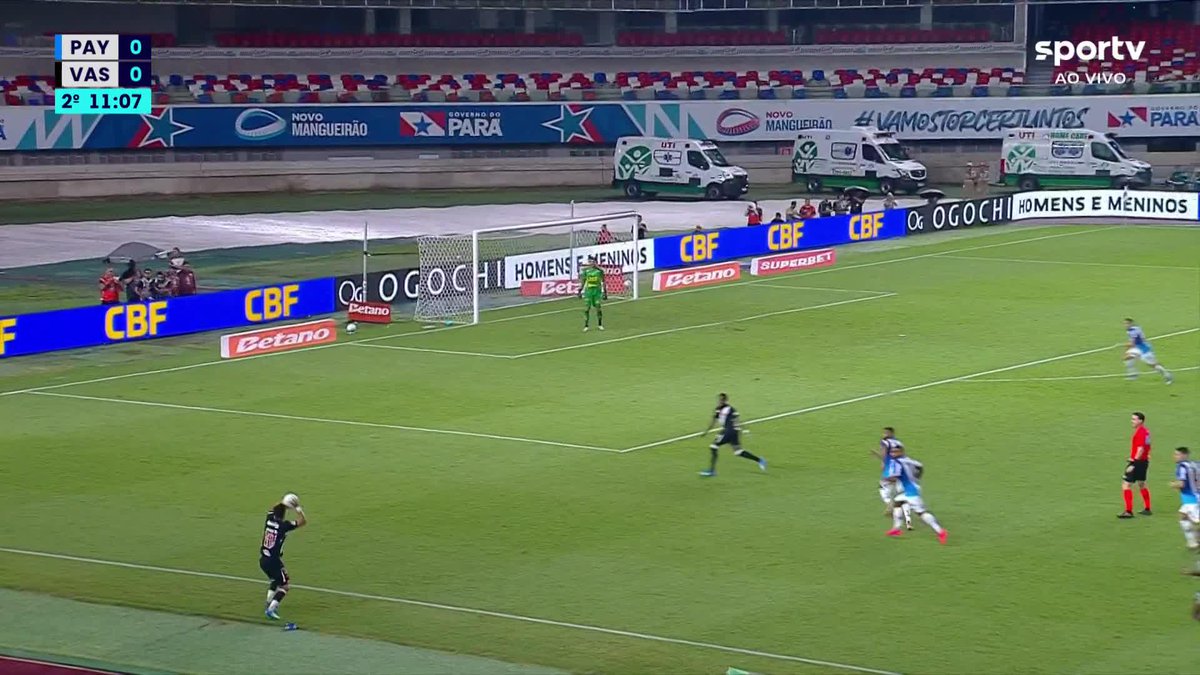 O gol de Spinelli. Paysandu 0x1 Vasco. 🎥 sportv | ge