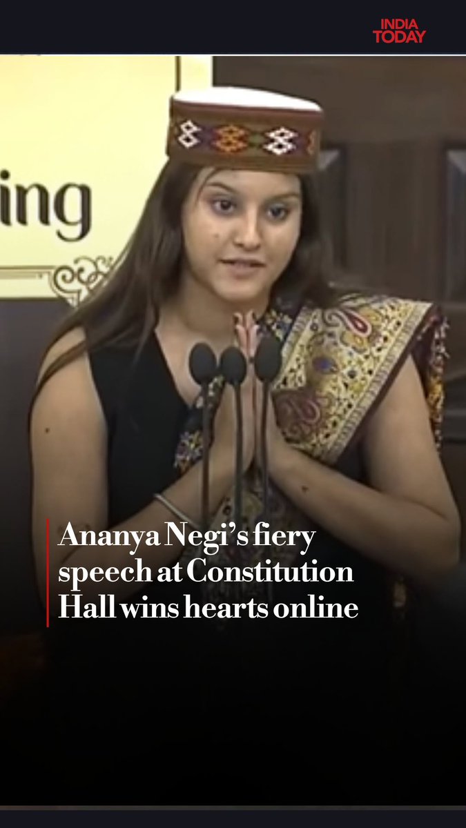 Ananya Negi from Himachal Pradesh stunned the audience with her powerful and articulate speech on Dr. B.R. Ambedkar at Constitution Hall in the Parliament complex. Her words highlighted the timeless relevance of Ambedkar’s vision on equality, justice, and constitutional values, earning widespread applause. #AnanyaNegi #ViralSpeech #Ambedkar #DrBRAmbedkar #YouthVoice #ConstitutionHall #ParliamentIndia