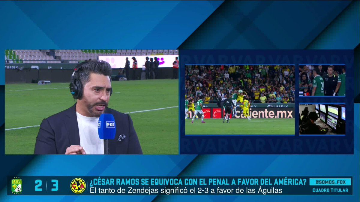 😱 Alberto García Aspe defiende el penal a favor de las Águilas, se enojó el profe 🥴🔥 "Ves el futbol de cabeza": Aspe 📺 #CuadroTitular