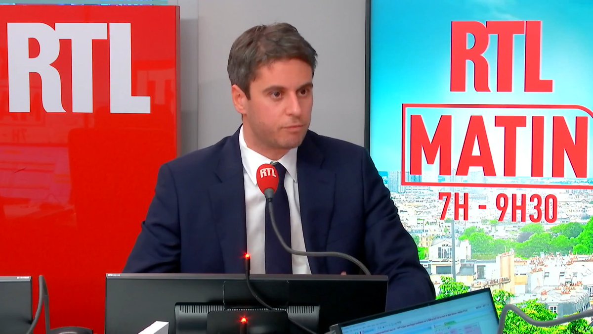 Son couple avec Stéphane Séjourné, un "frein" pour 2027 ? : "Je ne crois pas du tout, la France est plus ouverte et tolérante que ce qu'on croit" Gabriel Attal, président Les Députés Ensemble pour la République et auteur de "En homme libre", au micro de Céline Landreau #RTLMatin