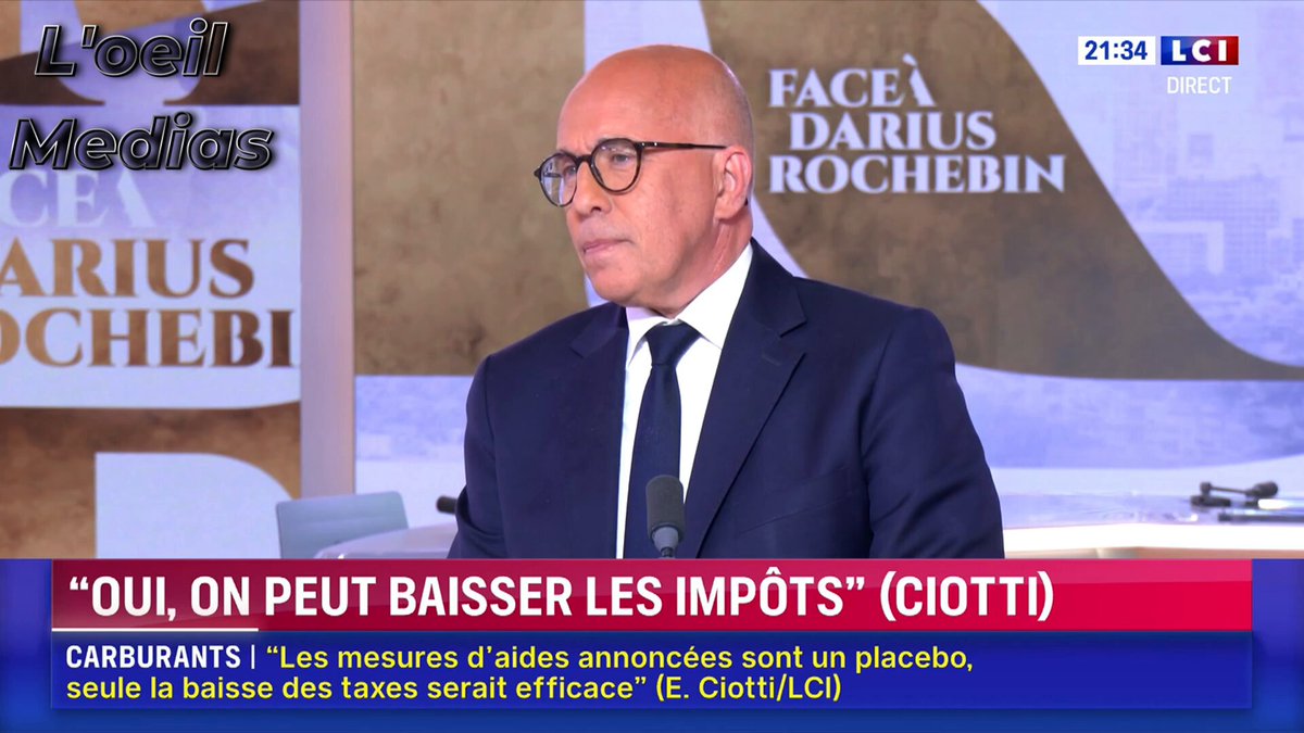 Israël fait "le sale boulot pour nous tous" en Iran. Eric Ciotti