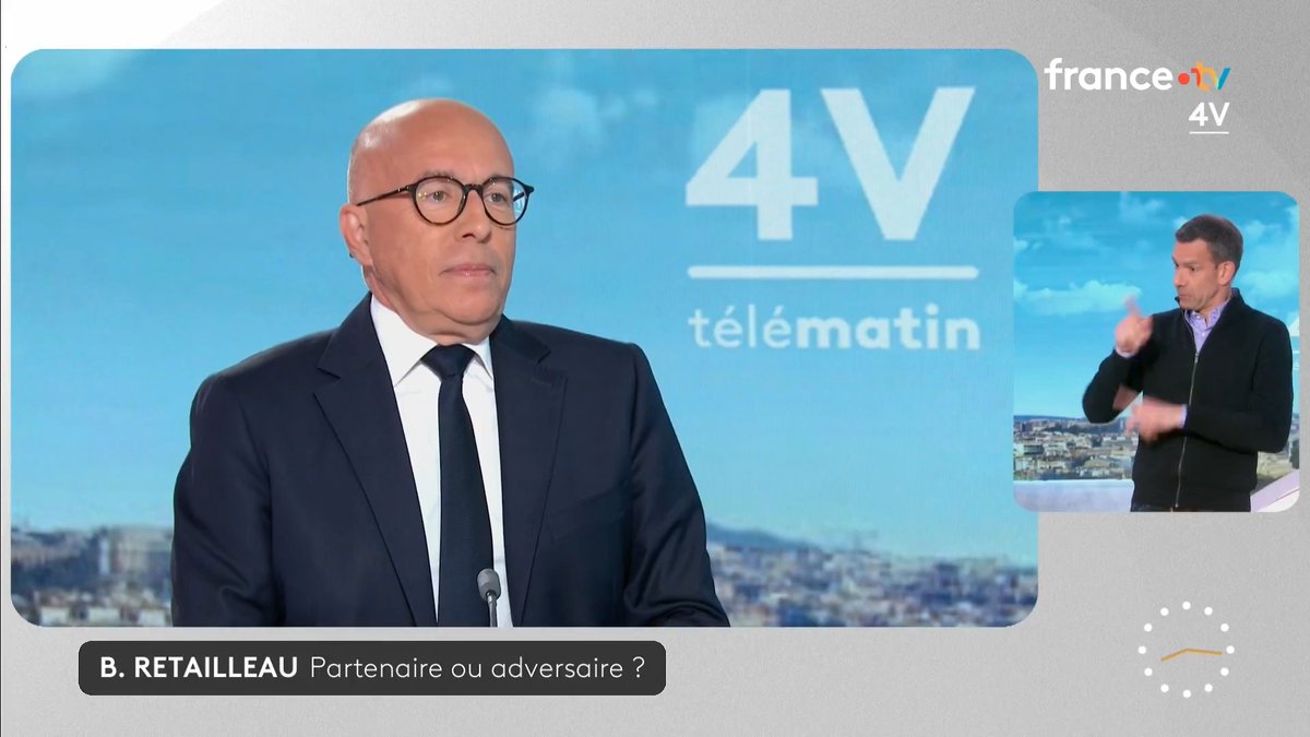 🗣️ "Bruno Retailleau se ralliera à Édouard Philippe. LR a disparu." 🔴 Eric Ciotti, maire de Nice et président UDR, regrette le refus de Bruno Retailleau de s'allier avec son parti. #Les4V