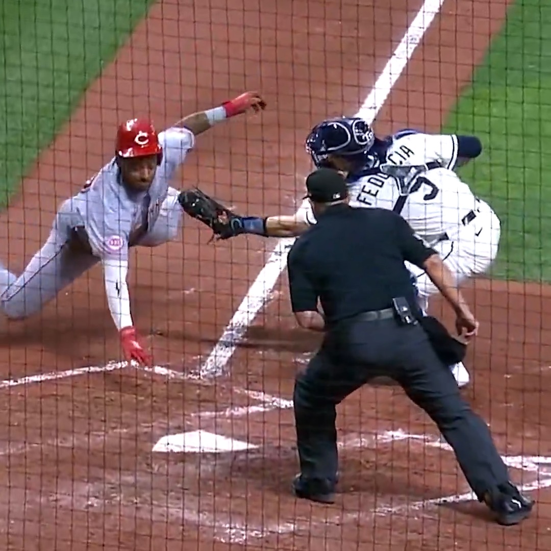 完全にアウトのタイミングでしたが、 神走塁でセーフに！👀 🎥MLB