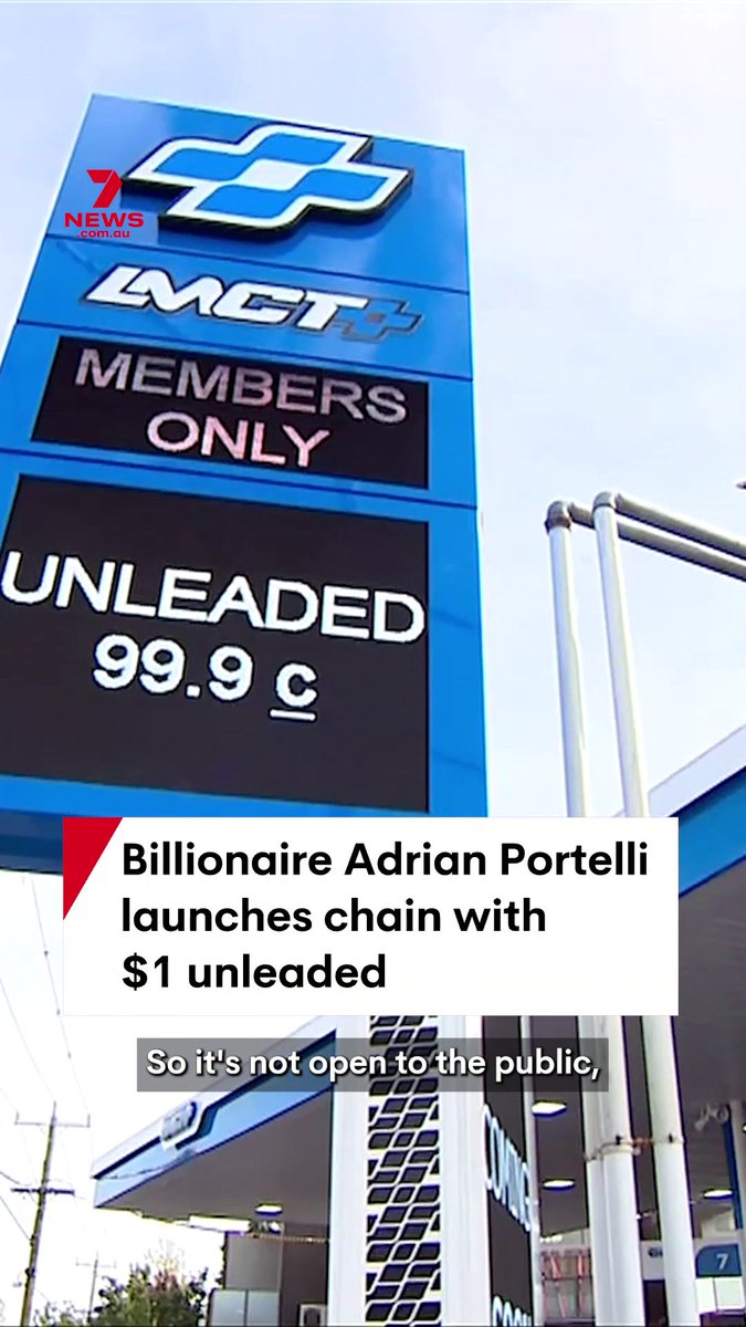 Motorists can access ultra-cheap fuel with billionaire Adrian Portelli unveiling his first discount petrol station in Melbourne. The rewards club king is offering his members unleaded fuel for $1 a litre ahead of a national rollout. Tyra Stowers #adrianportelli #fuel #petrol #preston #melbourne