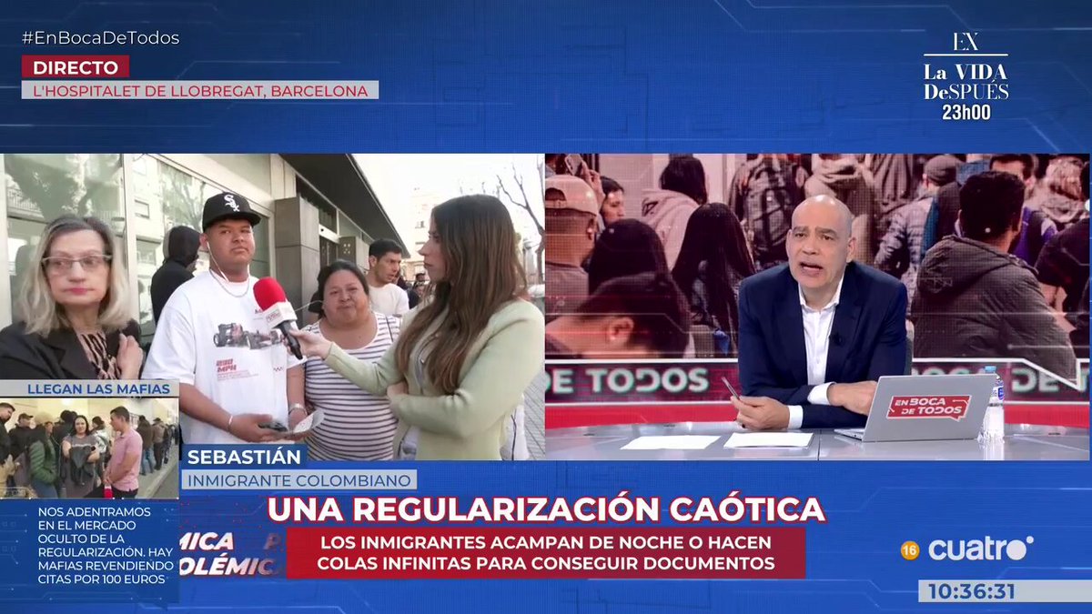 Un inmigrante irregular dice que votaría por Pedro Sánchez. Hay que ser egoísta y chusma, para irte a un país extranjero y votar por puro egoísmo. No quiero compartir España con esta gente.