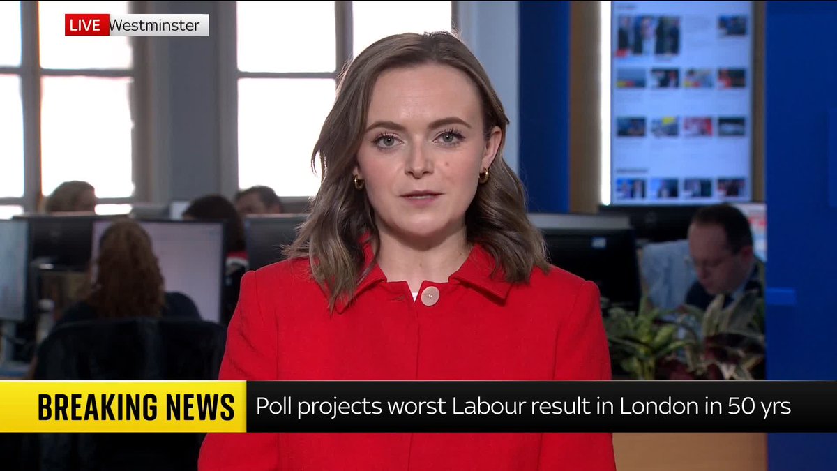 A major YouGov poll for Sky News projects the worst result in London for Labour since the 1970s, with the Greens and Reform benefitting. Sky's Political Correspondent Lucy McDaid reacts. Politics latest: 📺 Sky 501 and YouTube