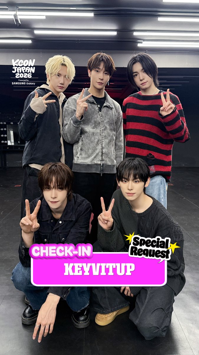 [#KCONJAPAN2026] #KEYVITUP CHECK-IN ときめきいっぱいのKEYVITUP初KCON！ KCONer、たくさんの応援よろしくね Arigathanks 🙏 アーティストの特別なリクエストに答えて、コメントしてね👇 コメントが増えるほど、スペシャルな特典が待ってるよ！👀✨ - KCON JAPAN 2026 MAY 8-10 Makuhari Messe Let's #KCON