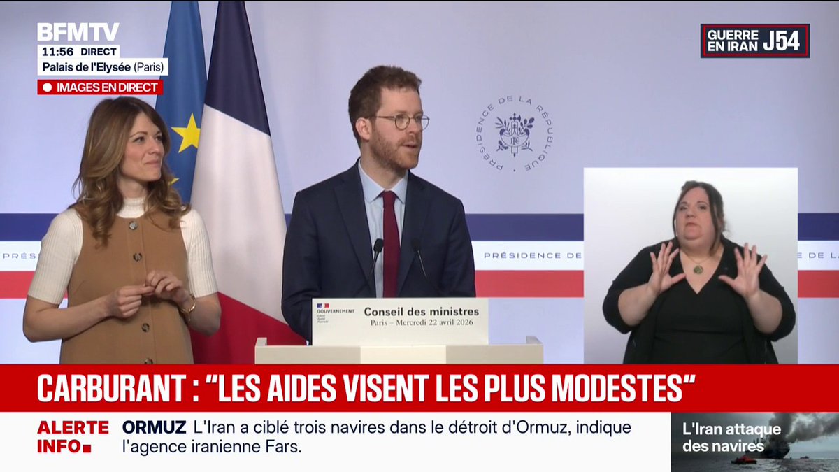 Guerre au Moyen-Orient: "Nous avions une économie française qui se portait bien avant la crise" ➡️ David Amiel, ministre de l’Action et des Comptes publics