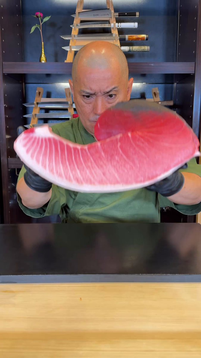 It is rumoured this chef isn’t actually Japanese but might be Chinese - simply based the quantity of wasabi he uses 🤔