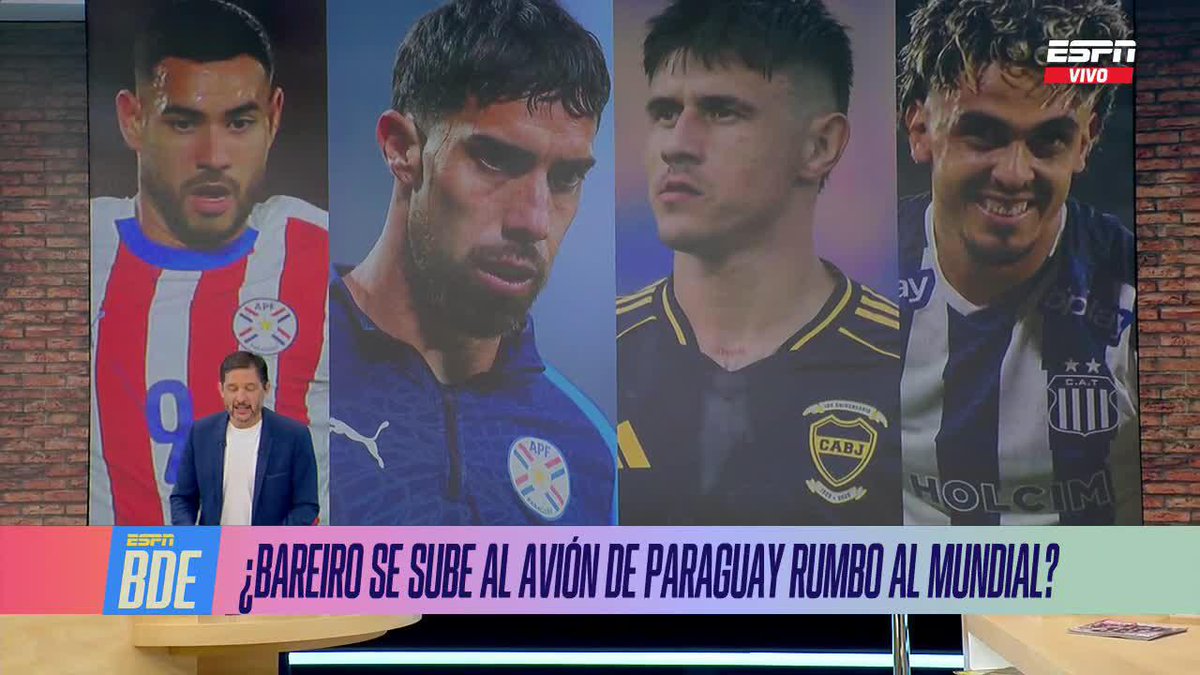 BAREIRO COMPITE POR UN LUGAR EN PARAGUAY EN LA COPA DEL MUNDO Atención a la información de Martin Arevalo sobre el delantero de Boca. 📺 #BuenDíaESPN | #DisneyPlus Plan Premium