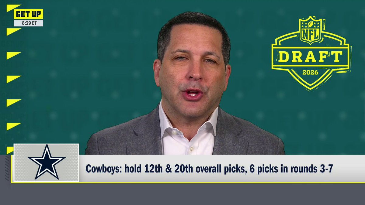 "They’re nowhere with George Pickens right now. NOWHERE with George Pickens." Adam Schefter provides an update on the Cowboys ahead of the NFL draft ✍️