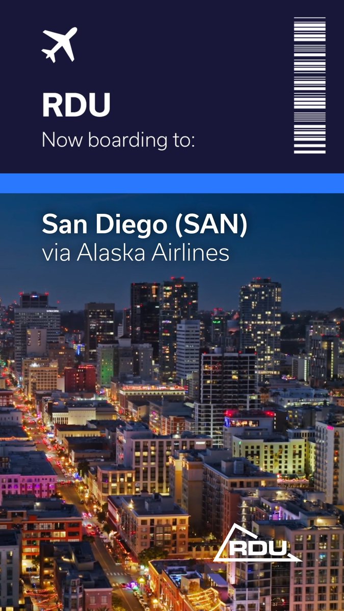 Now boarding: Alaska Airlines's nonstop flight to San Diego Airport (SAN) is here! The new daily service launches today — tickets are on sale now.