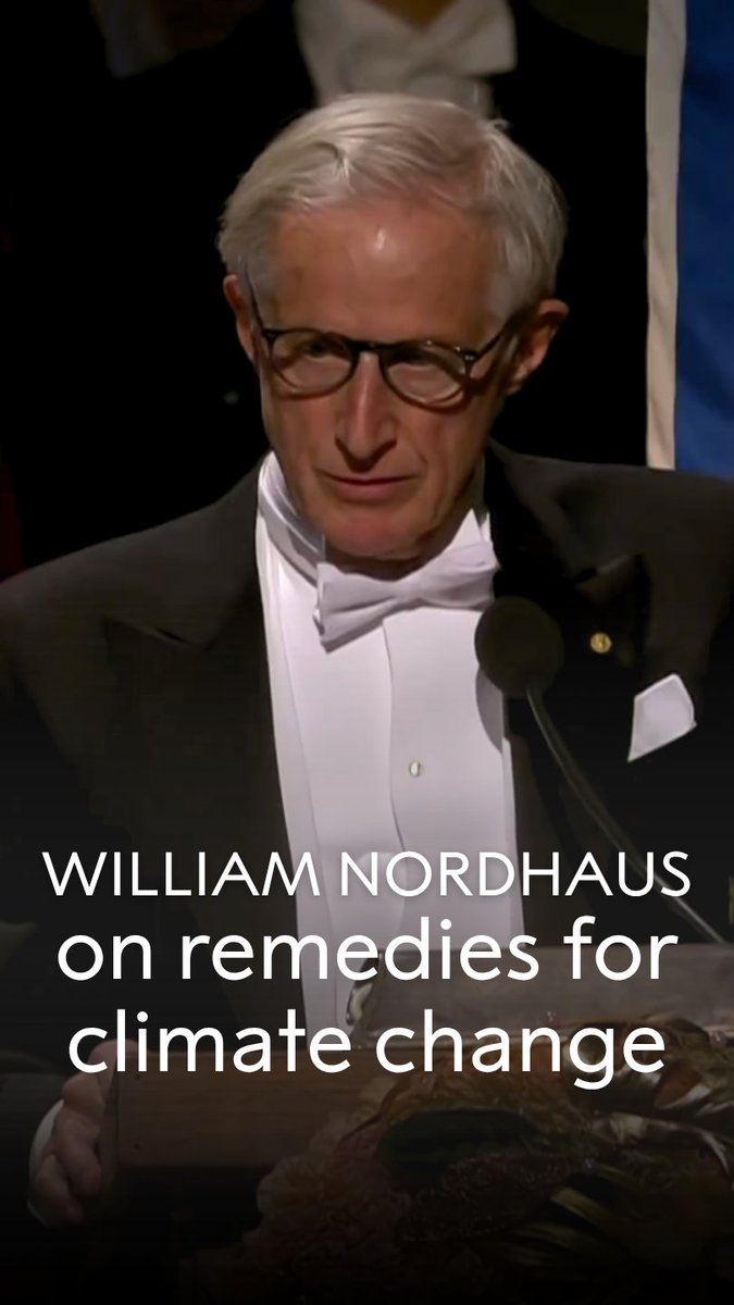 "The globe at century's end will be vastly different from today." In his 2018 banquet speech, economic sciences laureate William Nordhaus outlined the grave challenge posed by climate change, which he described as a "harmful, unintended side-effect of economic growth." Nordhaus was awarded the 2018 prize in economic sciences for integrating climate change into long-run macroeconomic analysis.
