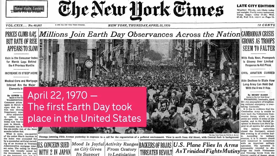 Over 190 countries are celebrating #EarthDay today, but how did this global tradition actually begin? We’re pressing rewind to look back at the spark that started the movement. 🌍⏪