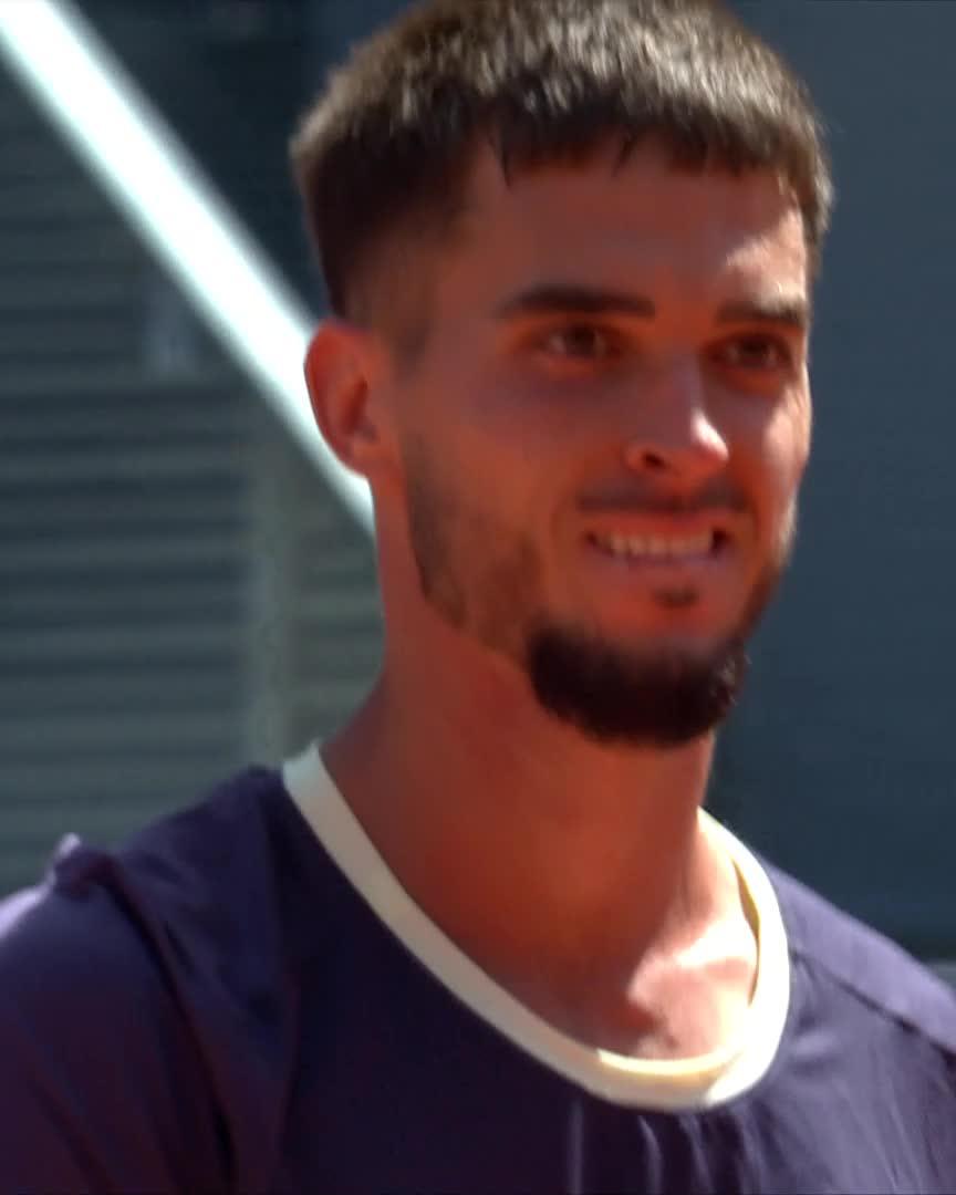 Breaking new ground 💪 Dino Prizmic claims his first Masters 1000 win on clay as he beats Matteo Berrettini 6-3 6-4 #MMOPEN