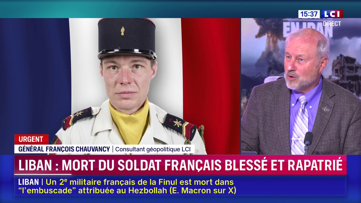 🔴 Emmanuel Macron annonce la mort du caporal-chef Anicet Girardin, membre du 132e régiment d'infanterie cynotechnique de Suippes (Marne) ▶️ Il avait été grièvement blessé alors qu'il participait à une mission avec la Finul