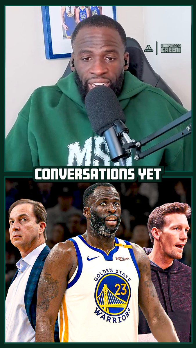 Draymond on his future with the Warriors “I don't know what's gonna happen, is that an opt-in and finish the contract? Is that an opt-in and get traded? Is that an opt-out and sign a longer term deal?.... I think I would love to finish my career the place that I started but ultimately it has to make sense.”