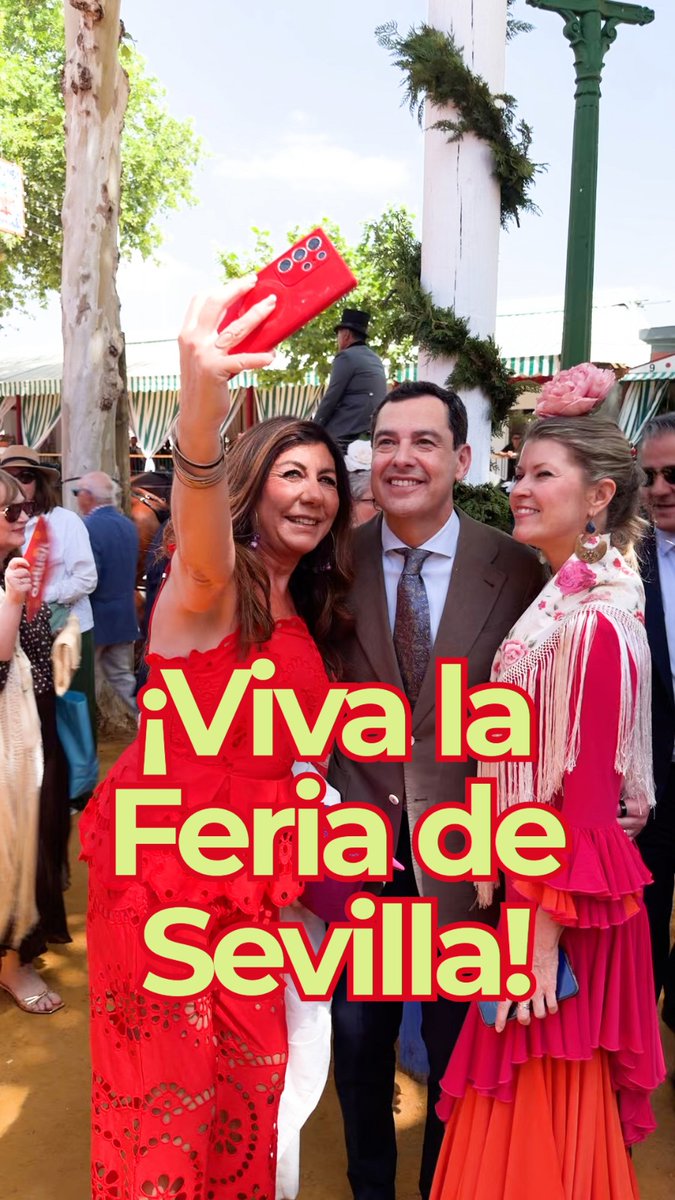¡Viva la Feria de Sevilla! Es alegría, luz, color y uno de nuestros exponentes culturales con mayor proyección en todo el mundo. Muchísimas gracias por el cariño y feliz #FeriaSevilla26 a todos.
