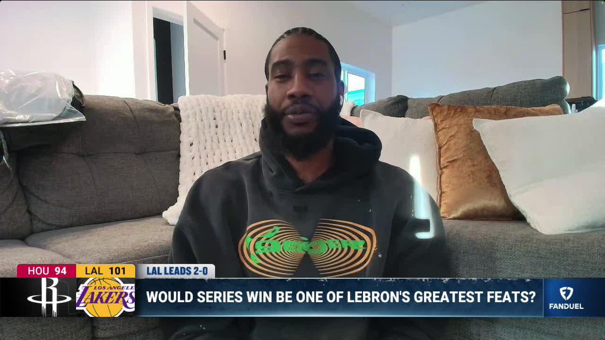 "If Kevin Durant doesn't comeback and really play a good game, LeBron James will dog walk this team." 🗣️ Iman Shumpert says LeBron is dictating the Lakers-Rockets series 🐶 Michelle Beadle | Chandler Parsons | Lou Williams | Iman.