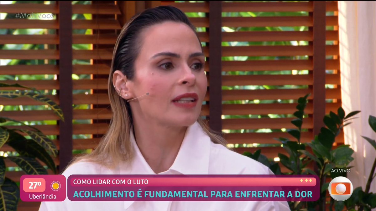 Ana Paula fala sobre o quão importante foi esse acolhimento emocionante do Tadeu, falando sobre o luto. 🥹