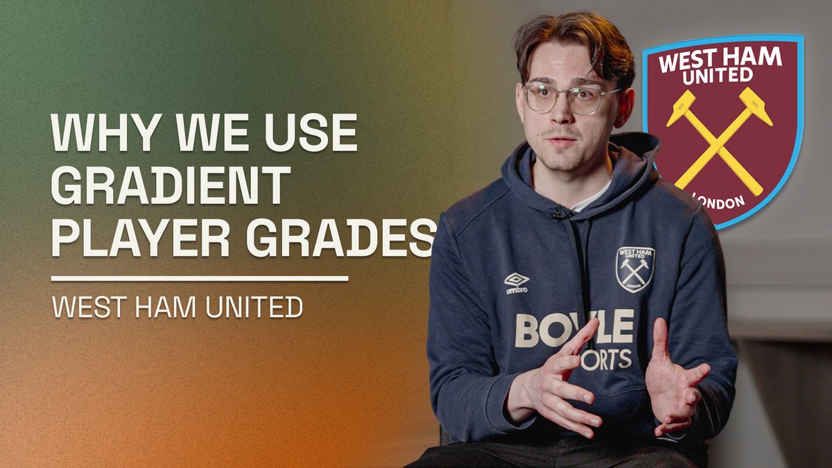 At the start of the 2025/26 season, West Ham United adopted Gradient Sports Player Grades to support their decision-making. We sat down with Head of Technical Analysis & Recruitment, Maximilian Hahn, to hear how Gradient Player Grades have become part of the process at West Ham.