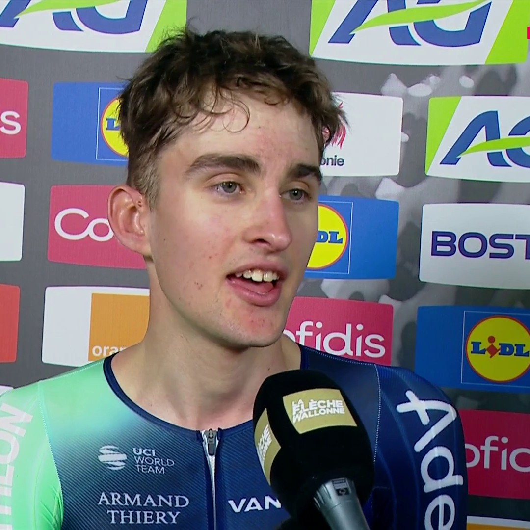 "C'est vraiment incroyable !" : la réaction de Paul Seixas, vainqueur de la #FlecheWallonne à 19 ans #LesRP