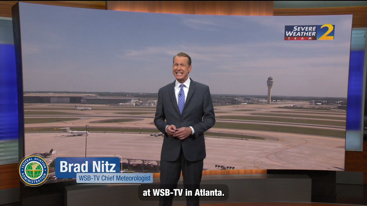 Heading to ATL for the Atlanta Film Festival? 🎥🎬 #FAAWeatherSquad guest WSB-TV chief meteorologist Brad Nitz has the latest on weather across the U.S. through the weekend. Remember, check your flight status with your airline and get airport updates at ✈️
