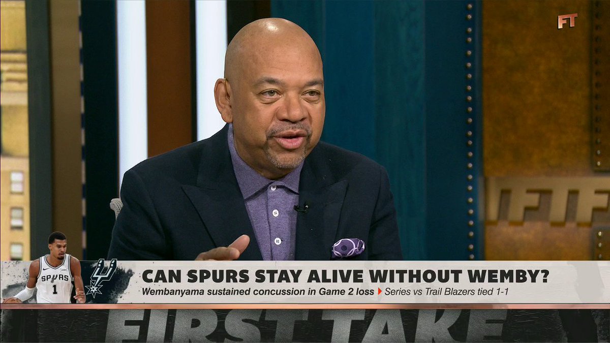 "He's going to be the face and the energy of this league, and of worldwide basketball, for a long time, but it doesn't mean you're ready to do that without great disappointment first." Michael Wilbon breaks down what Wemby's concussion means for the Spurs' playoff hopes ✍️