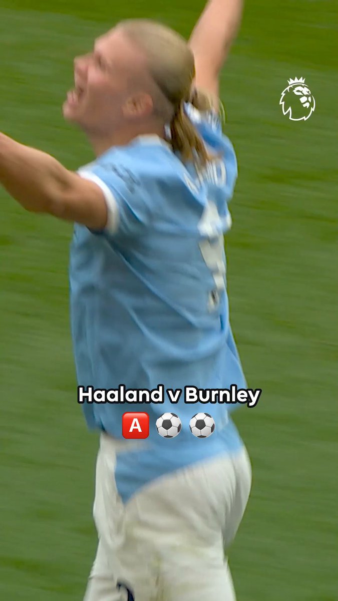 A clinical Erling Haaland display the last time Manchester City faced Burnley FC 👊