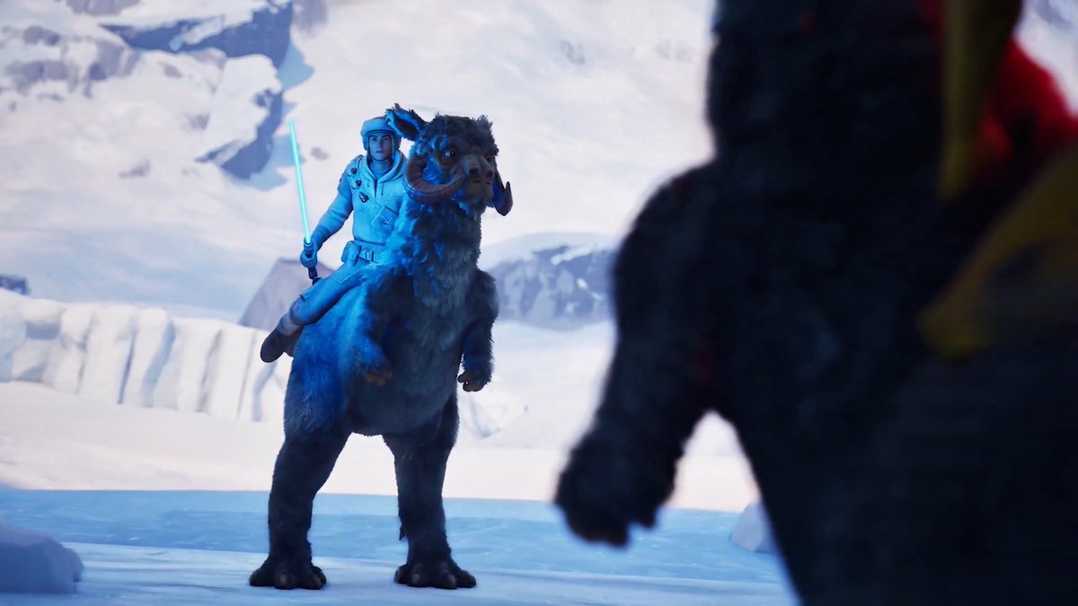 Harness the cold ❄️ Ride your own Tauntaun and explore new frontiers with Star Wars in UEFN and Fortnite Creative.