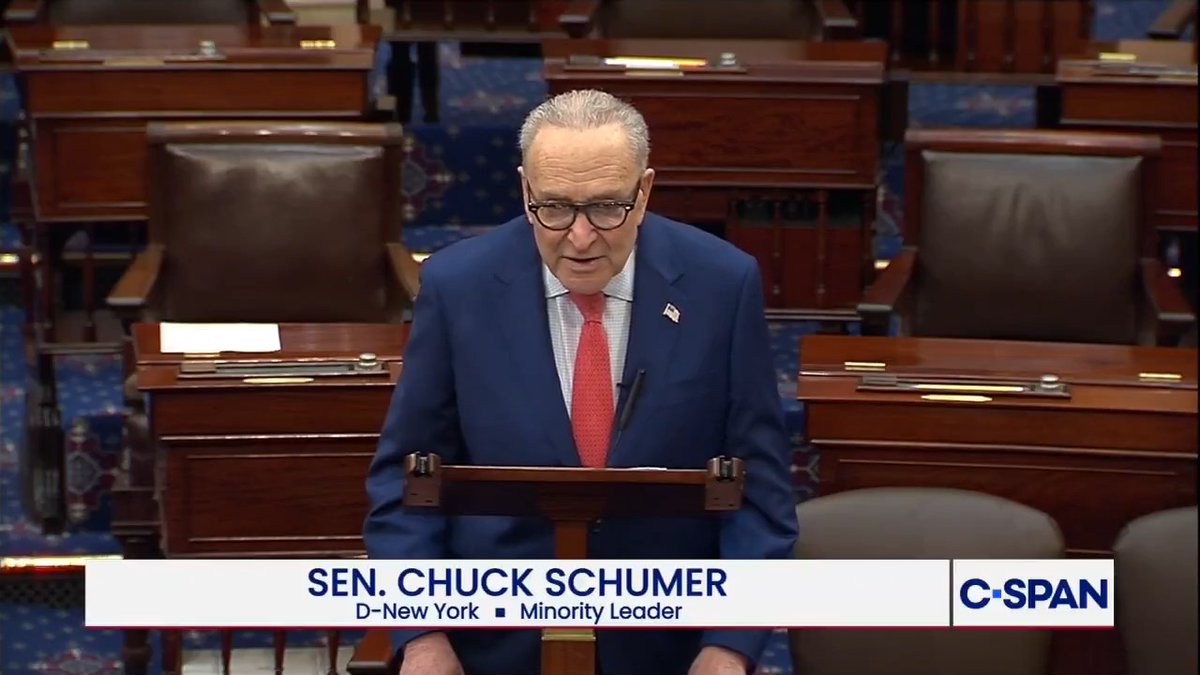 Sen. Schumer: "Everyday this disastrous war continues, Donald Trump digs himself deeper, and deeper, and deeper into a hole…the Iranian regime that the U.S. is trying to negotiate with, is even more hardline than when Trump began the war."