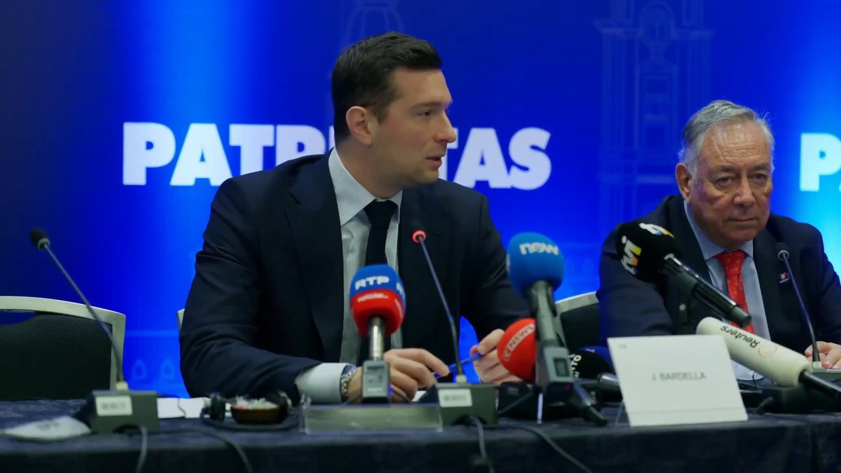 Je tiens à saluer André Ventura, président du parti patriote Chega, qui s'est imposé, en moins de 10 ans, comme l'un des premiers partis politiques du Portugal. Je lui souhaite de devenir le prochain chef du gouvernement portugais ! #Porto Patriotes pour l’Europe 🇫🇷
